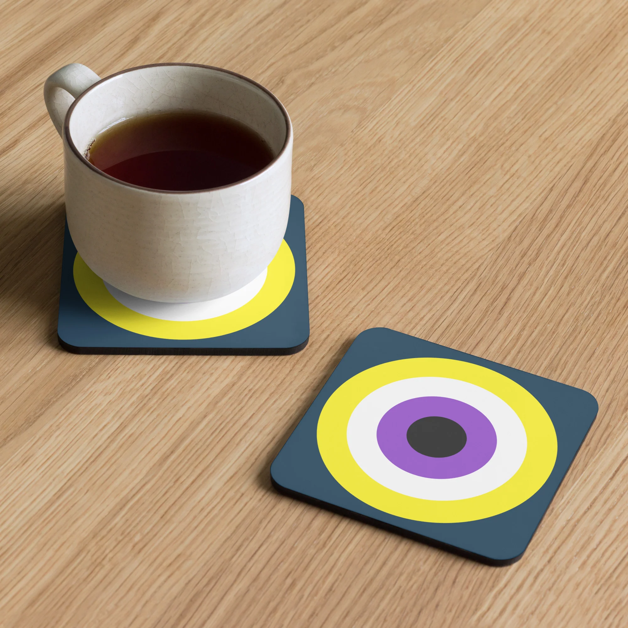 Non-Binary Pride Flag Roundel Coaster - Image 5