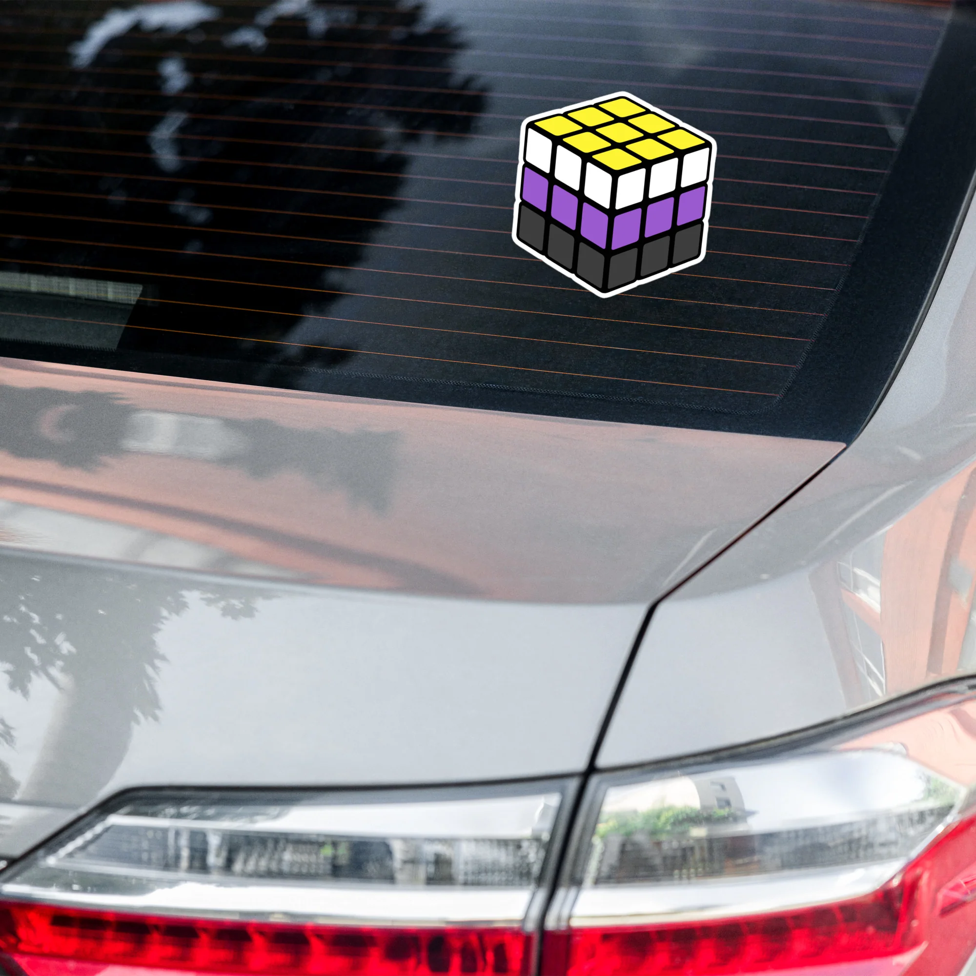 Non Binary Pride Flag Rubik’s Cube Sticker - Image 7