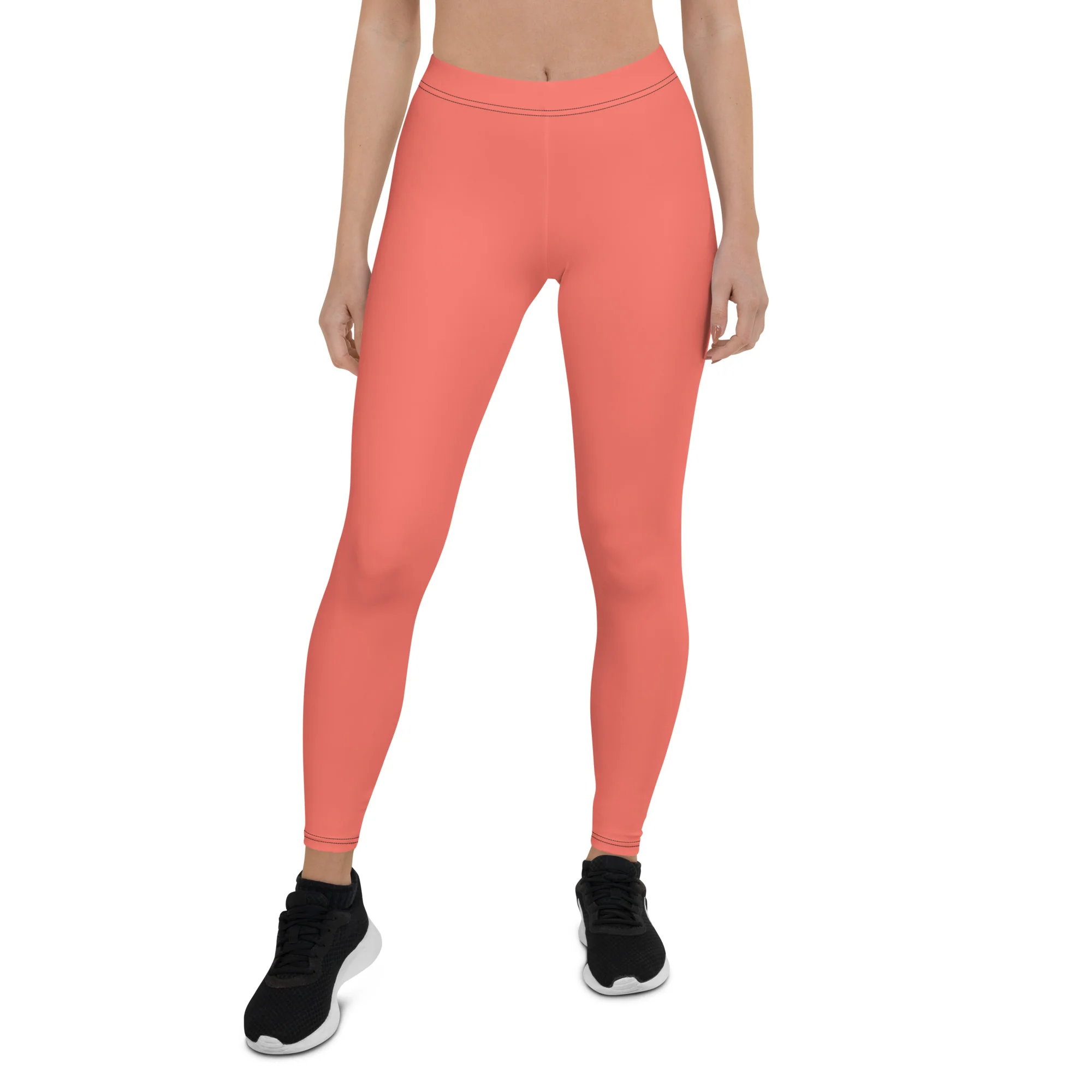 Non-Binary Pride Flash Peach Leggings - Image 2