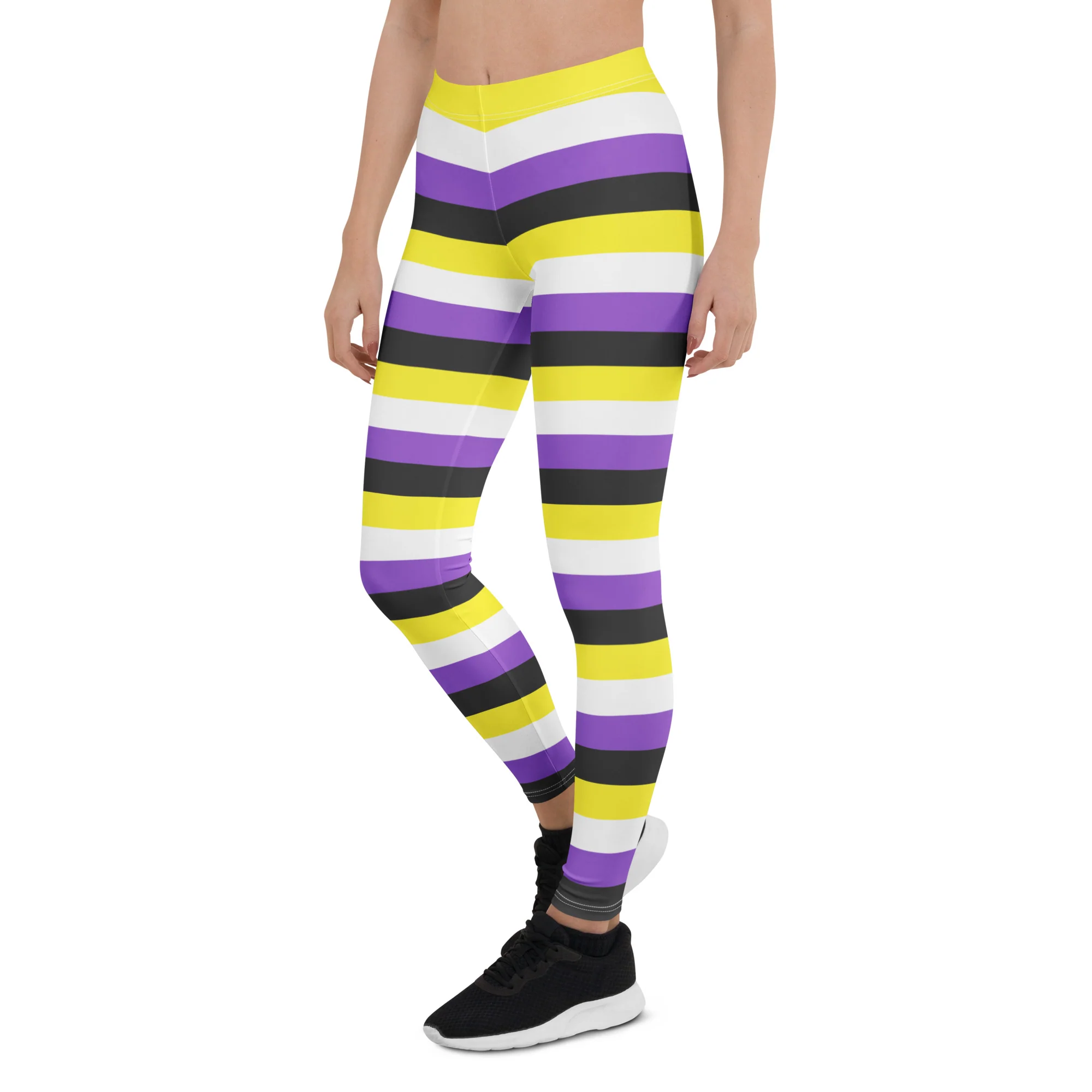 Non Binary Pride Hooped Leggings