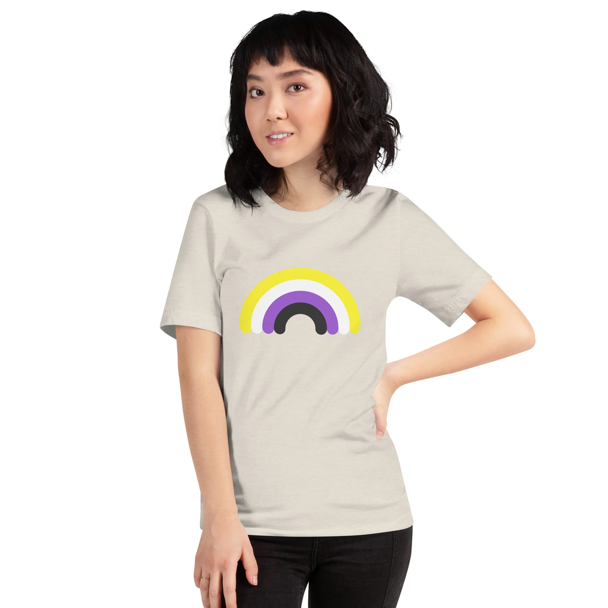 Non-Binary Rainbow T-Shirt - Image 2
