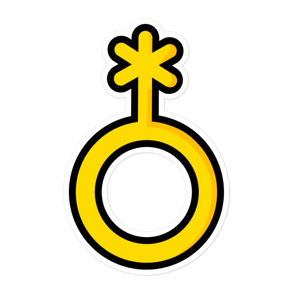 Non-Binary Symbol Sticker