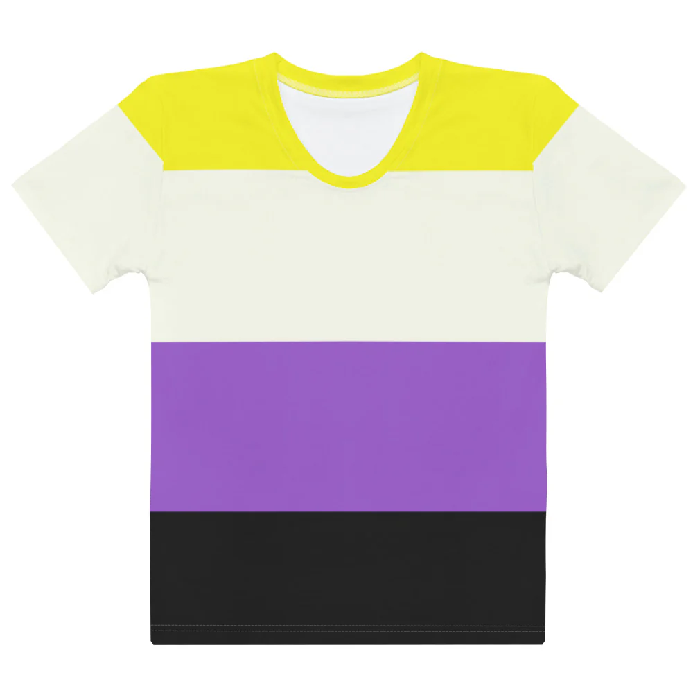 Non Binary Pride Flag Fitted T-shirt