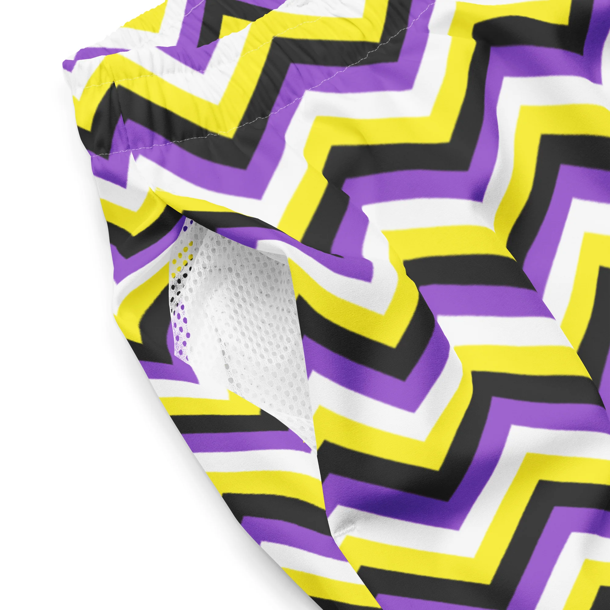 Non-Binary Zig Zag Swimming Trunks - Image 7