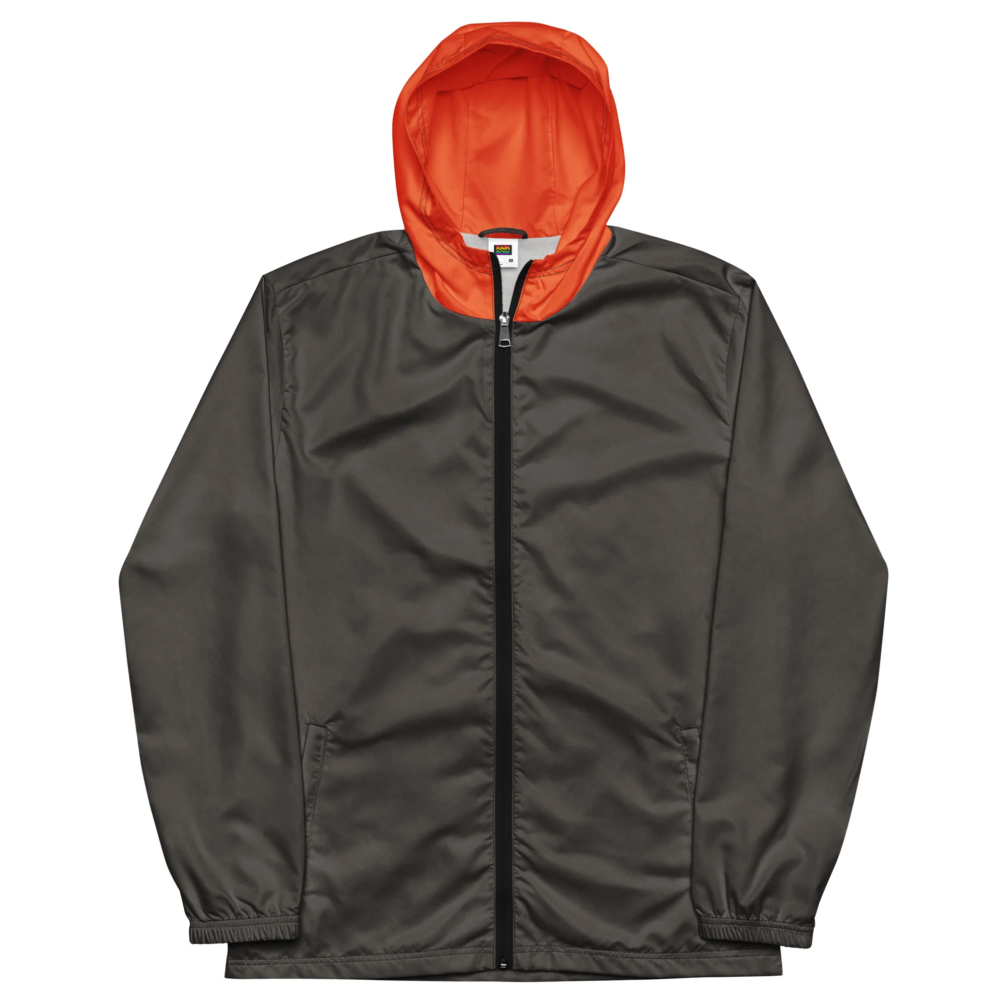 Olive With Orange Hood Windbreaker - Image 7