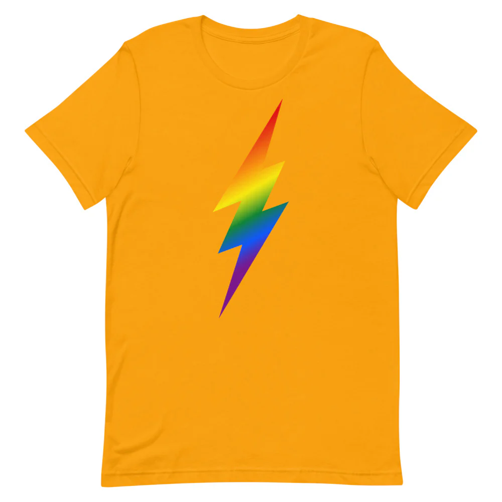 Ombre Rainbow Lightning T-Shirt - Image 5