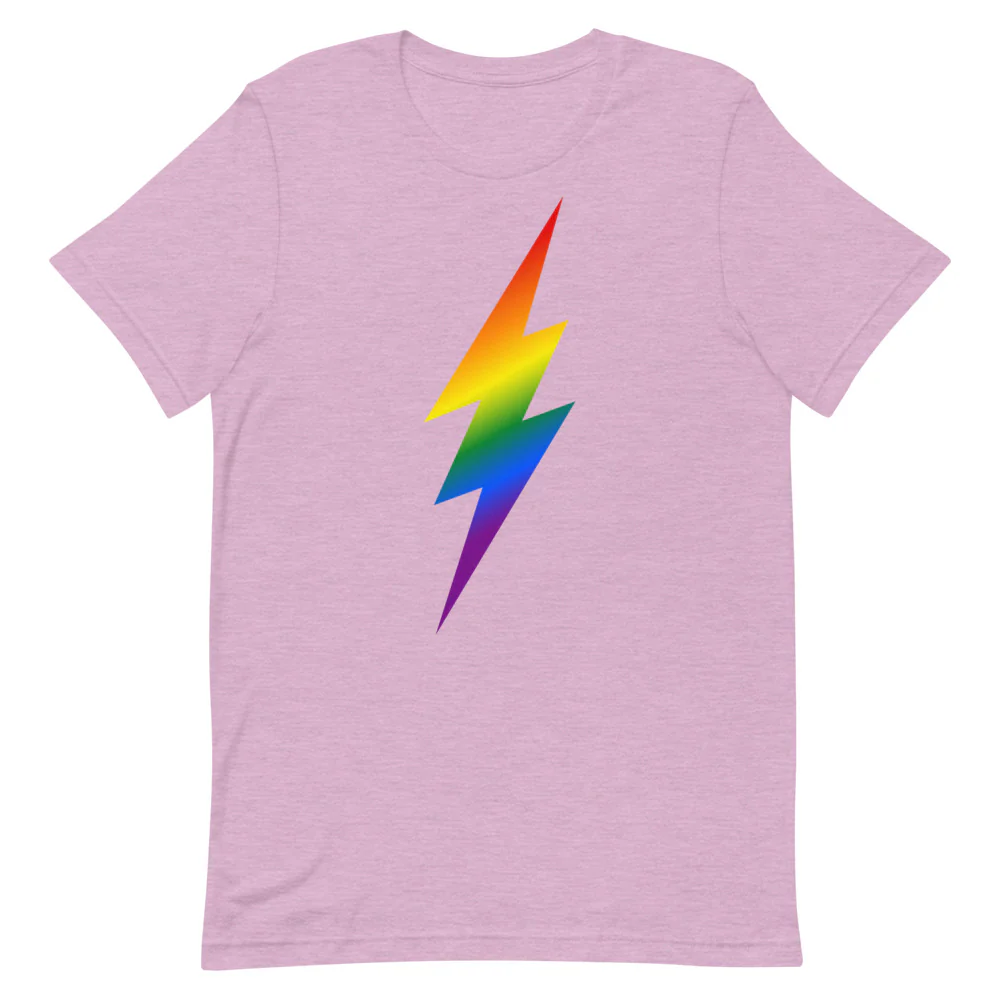 Ombre Rainbow Lightning T-Shirt - Image 6