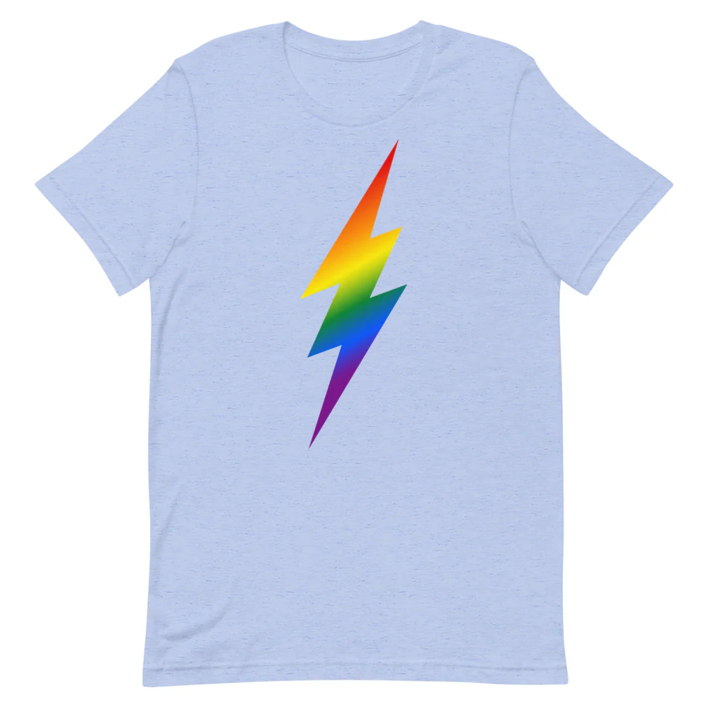 Ombre Rainbow Lightning T-Shirt - Image 7