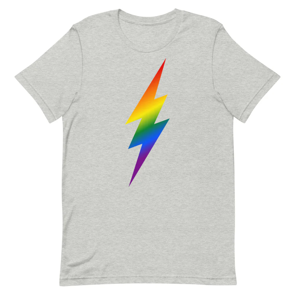 Ombre Rainbow Lightning T-Shirt - Image 8