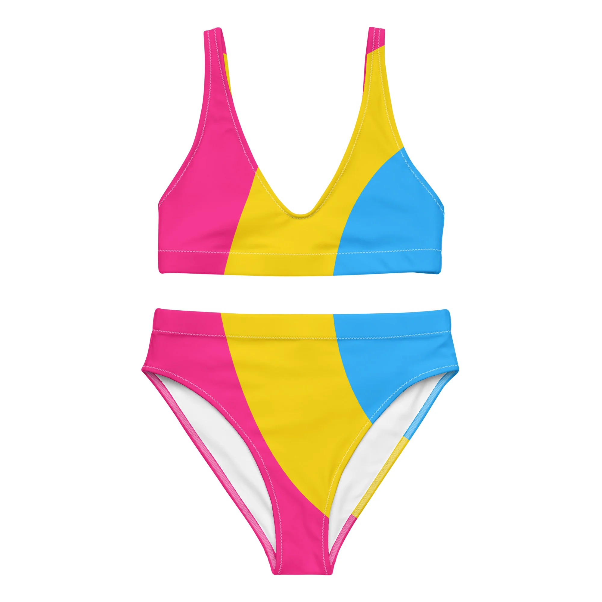 Pansexual Circles High-Waisted Bikini