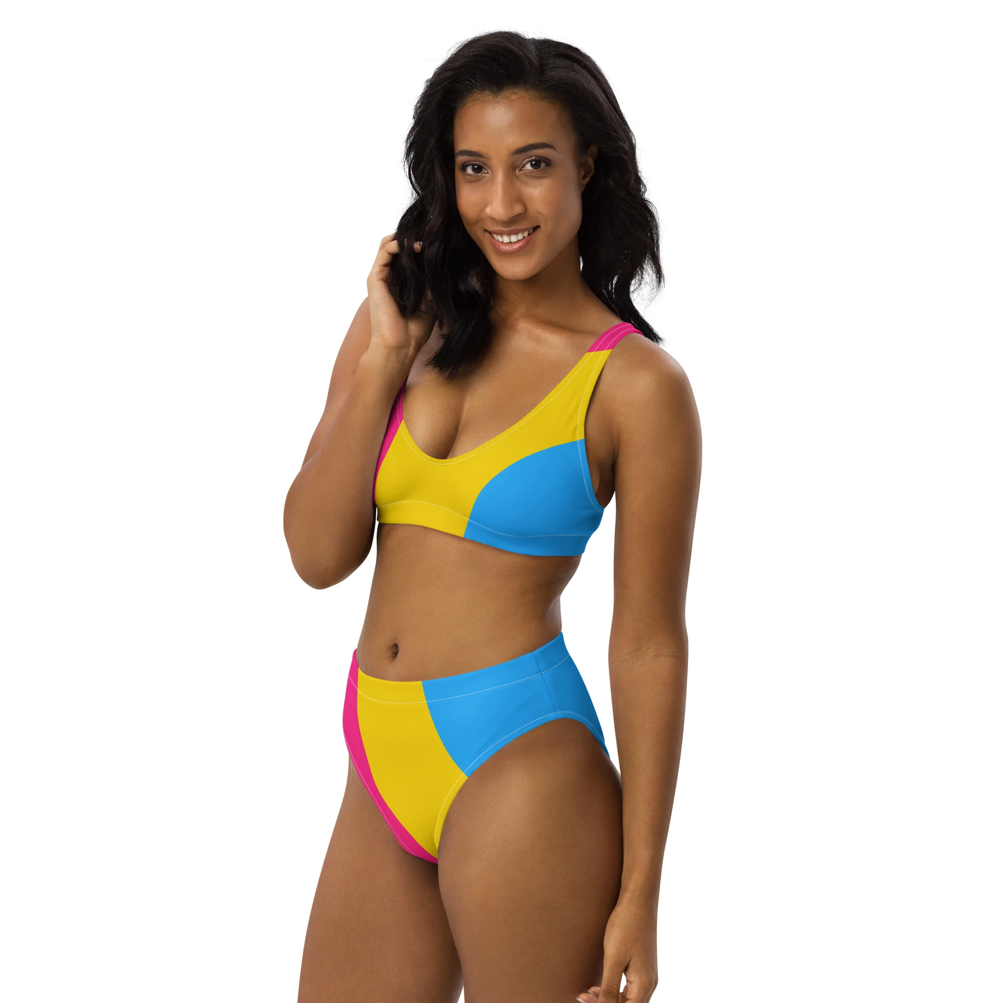 Pansexual Circles High-Waisted Bikini - Image 5