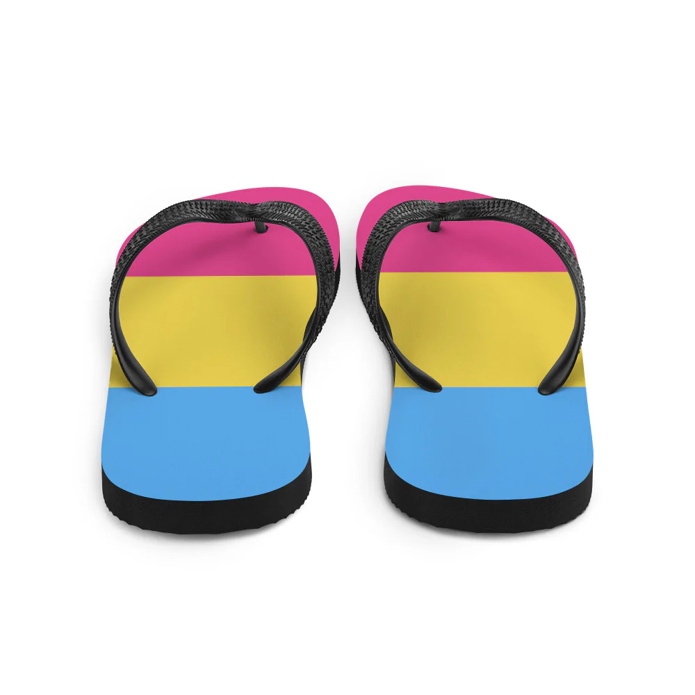 Pansexual Flag Flip-Flops - Image 3