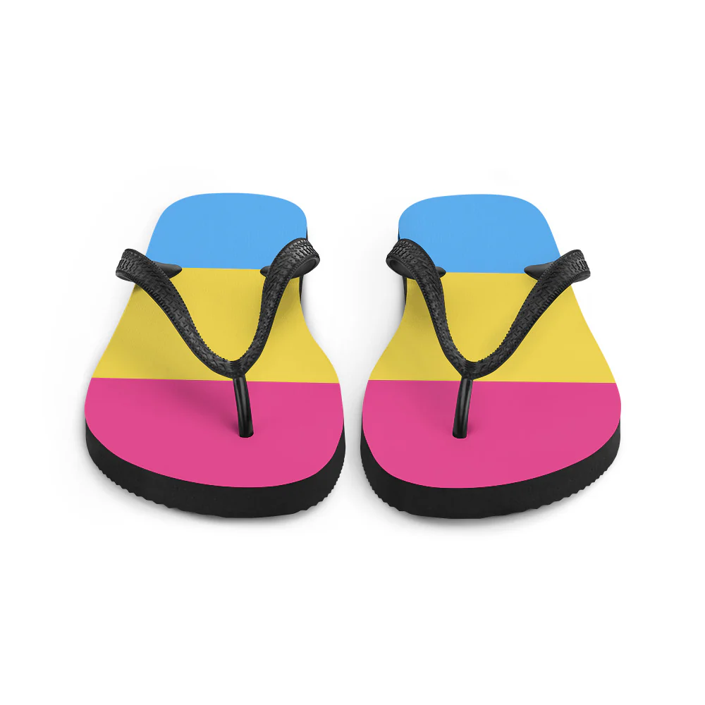 Pansexual Flag Flip-Flops - Image 4