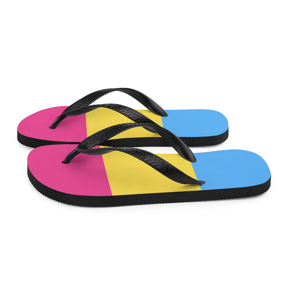 Pansexual Flag Flip-Flops - Image 5