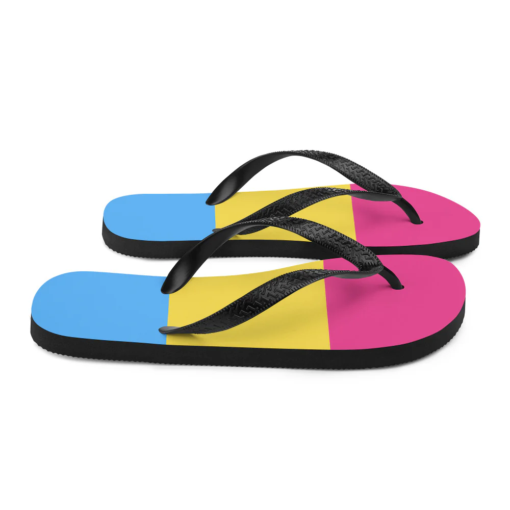 Pansexual Flag Flip-Flops - Image 6