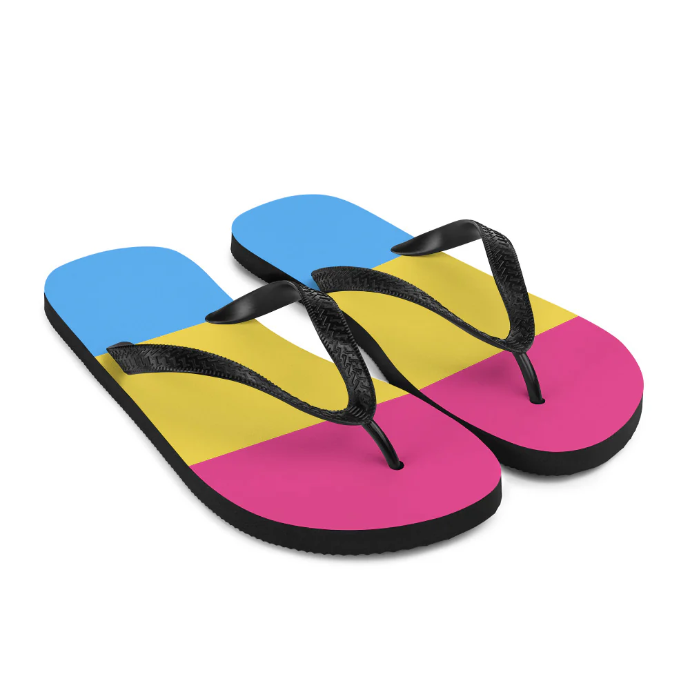 Pansexual Flag Flip-Flops - Image 7