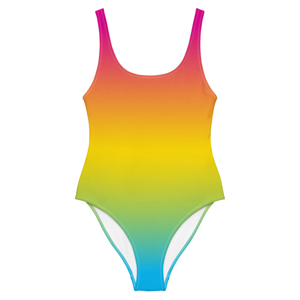 Pansexual Graduated Colour One-Piece Swimsuit