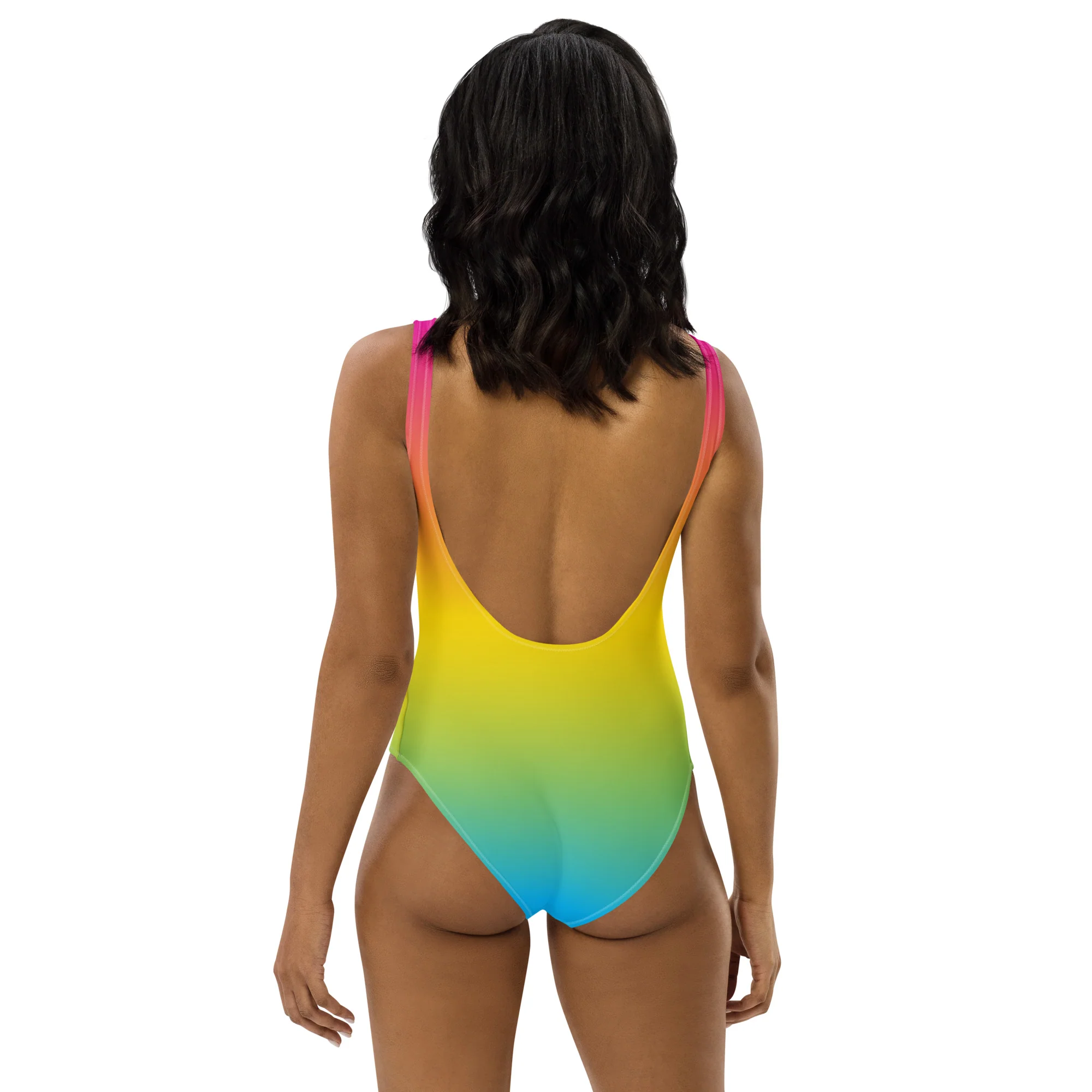 Pansexual Graduated Colour One-Piece Swimsuit - Image 7