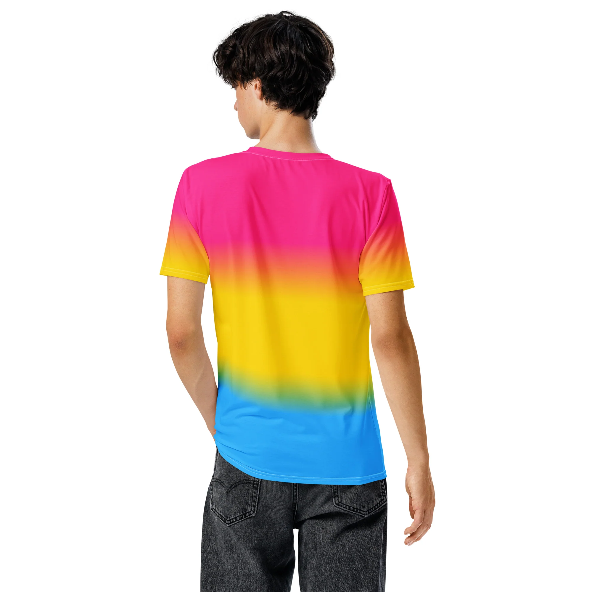 Pansexual Ombre Pride Flag T-shirt - Image 4
