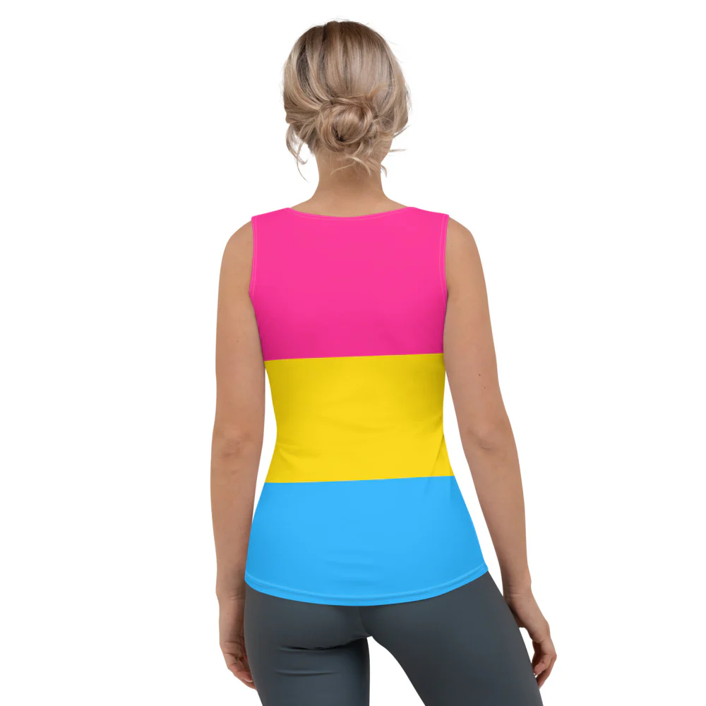 Pansexual Pride Flag Fitted Vest - Image 4
