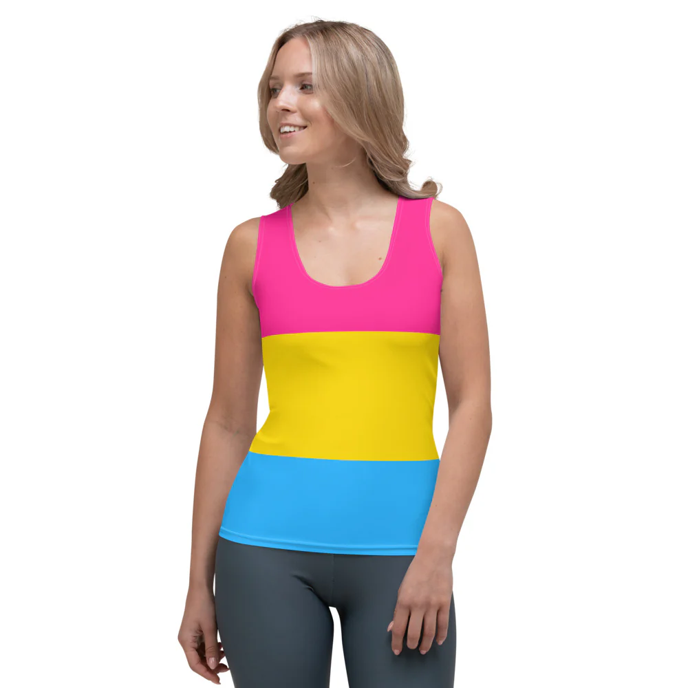 Pansexual Pride Flag Fitted Vest - Image 5