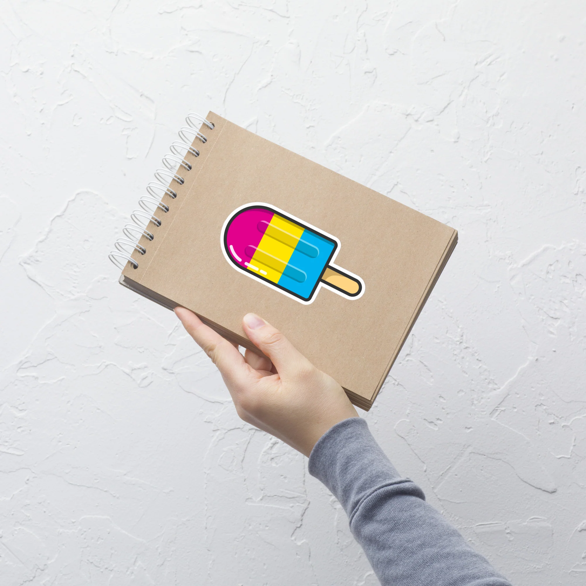 Pansexual Pride Flag Ice Pop Sticker - Image 5