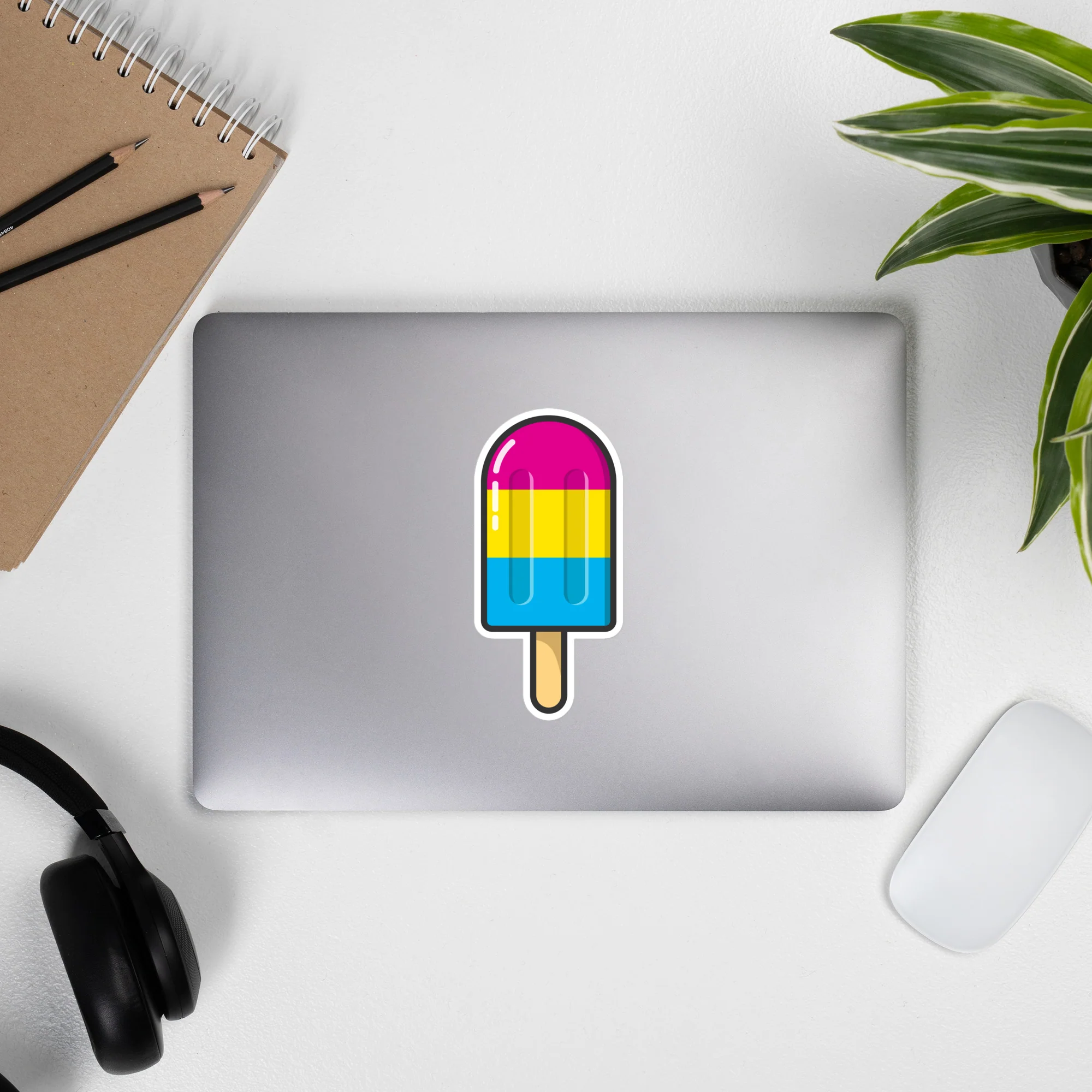 Pansexual Pride Flag Ice Pop Sticker - Image 6