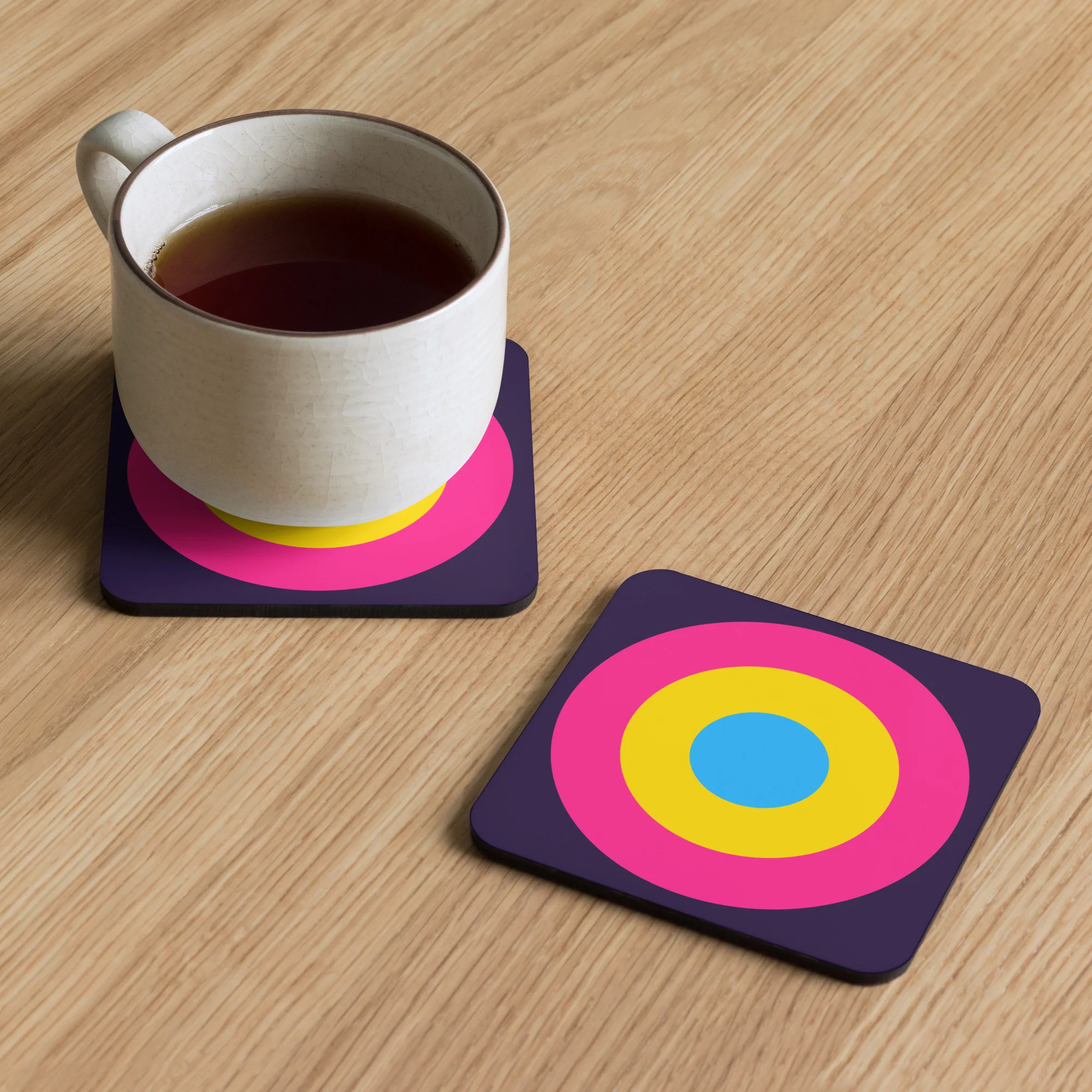 Pansexual Pride Flag Roundel Coaster - Image 5