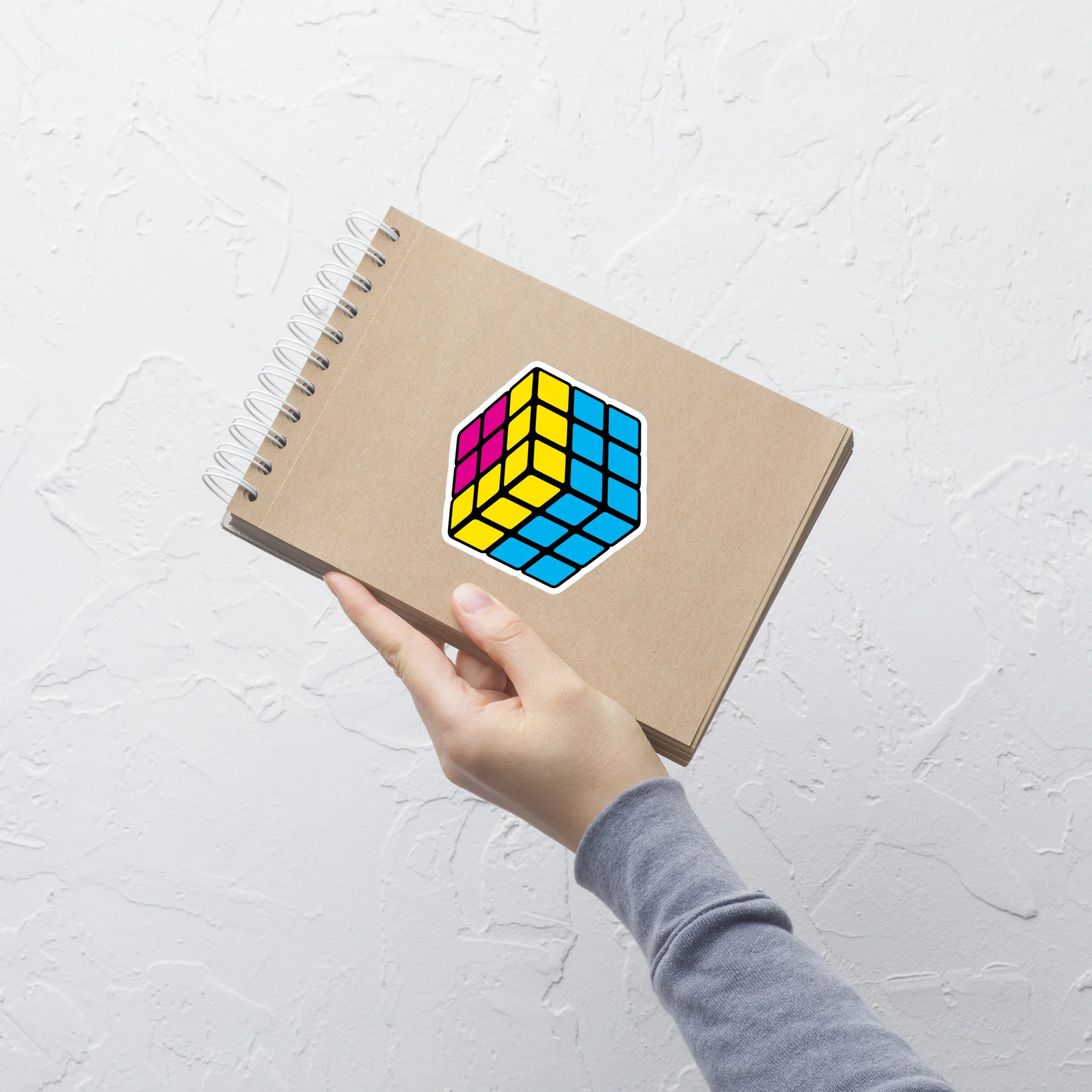 Pansexual Pride Flag Rubik’s Cube Sticker - Image 6