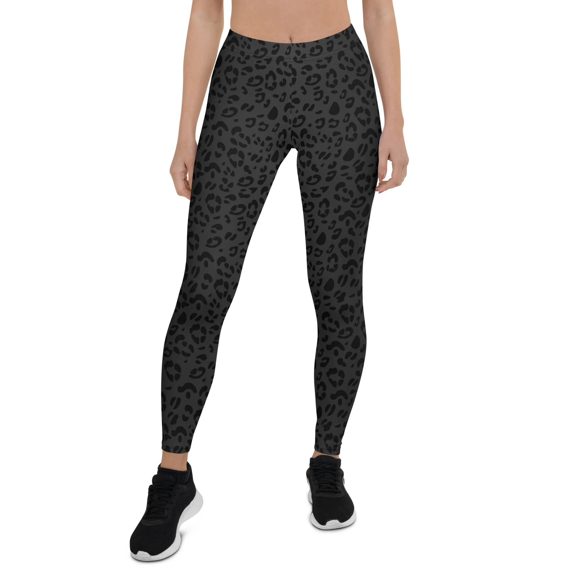 Pansexual Pride Flash Black Leopard Print Leggings - Image 2