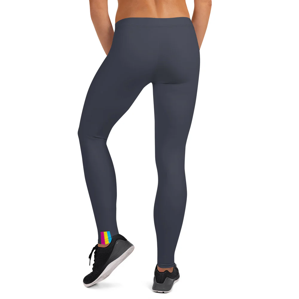 Pansexual Pride Flash Blue Leggings - Image 3