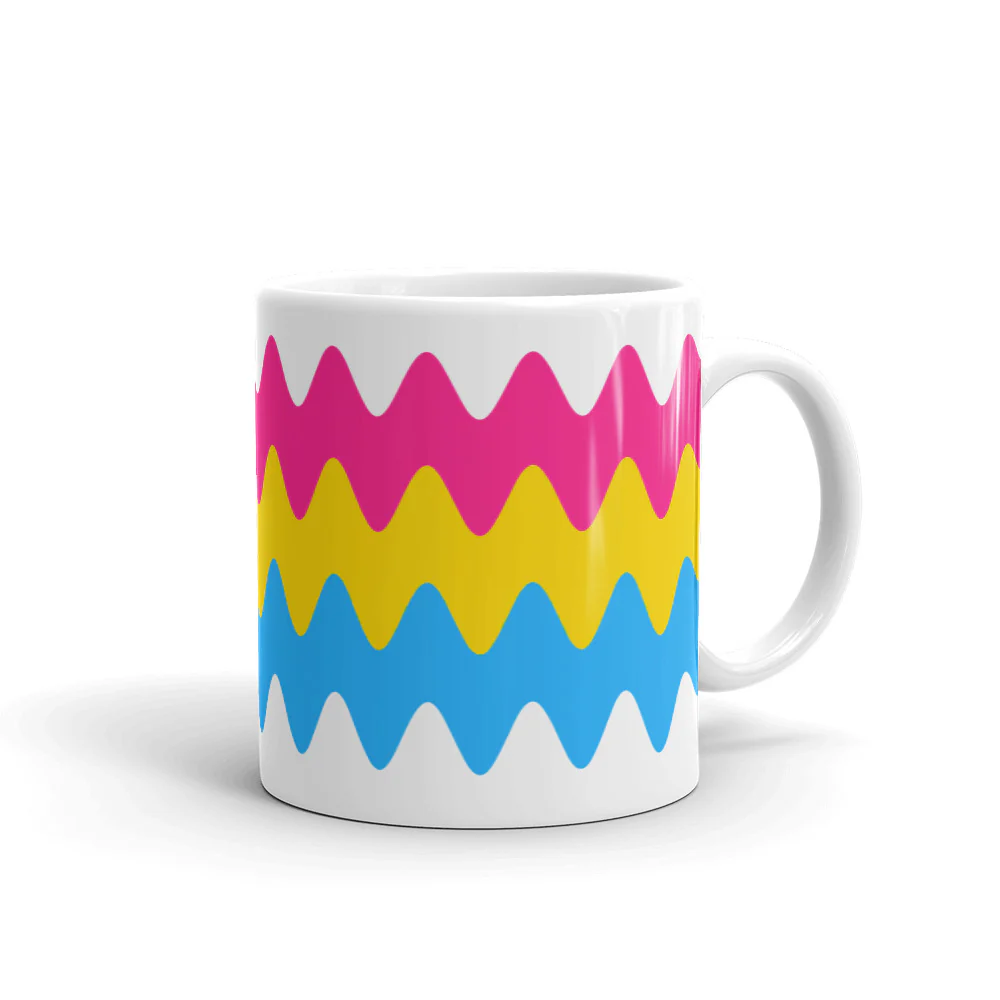 Pansexual Wavy Pride Flag Mug