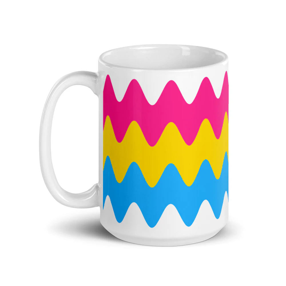 Pansexual Wavy Pride Flag Mug - Image 5