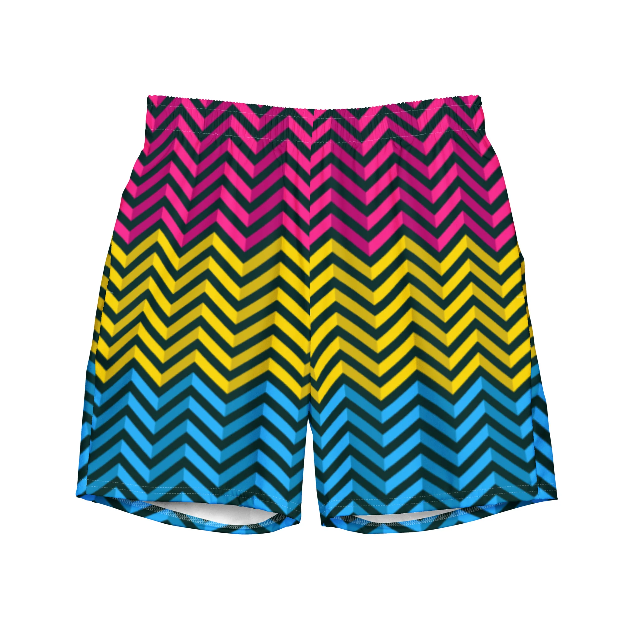 Pansexual Zig Zag Blue Swimming Trunks