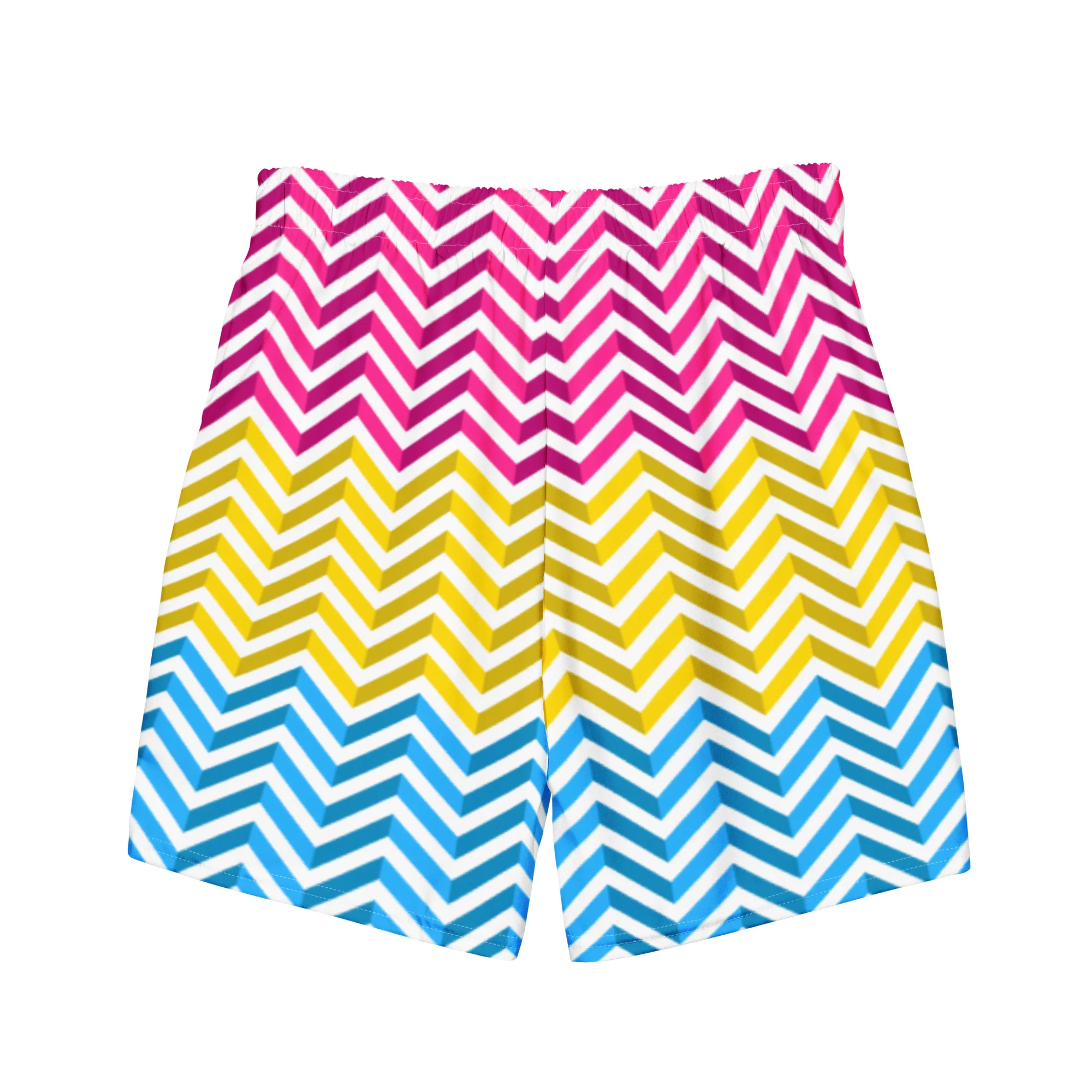 Pansexual Zig Zag White Swimming Trunks - Image 3