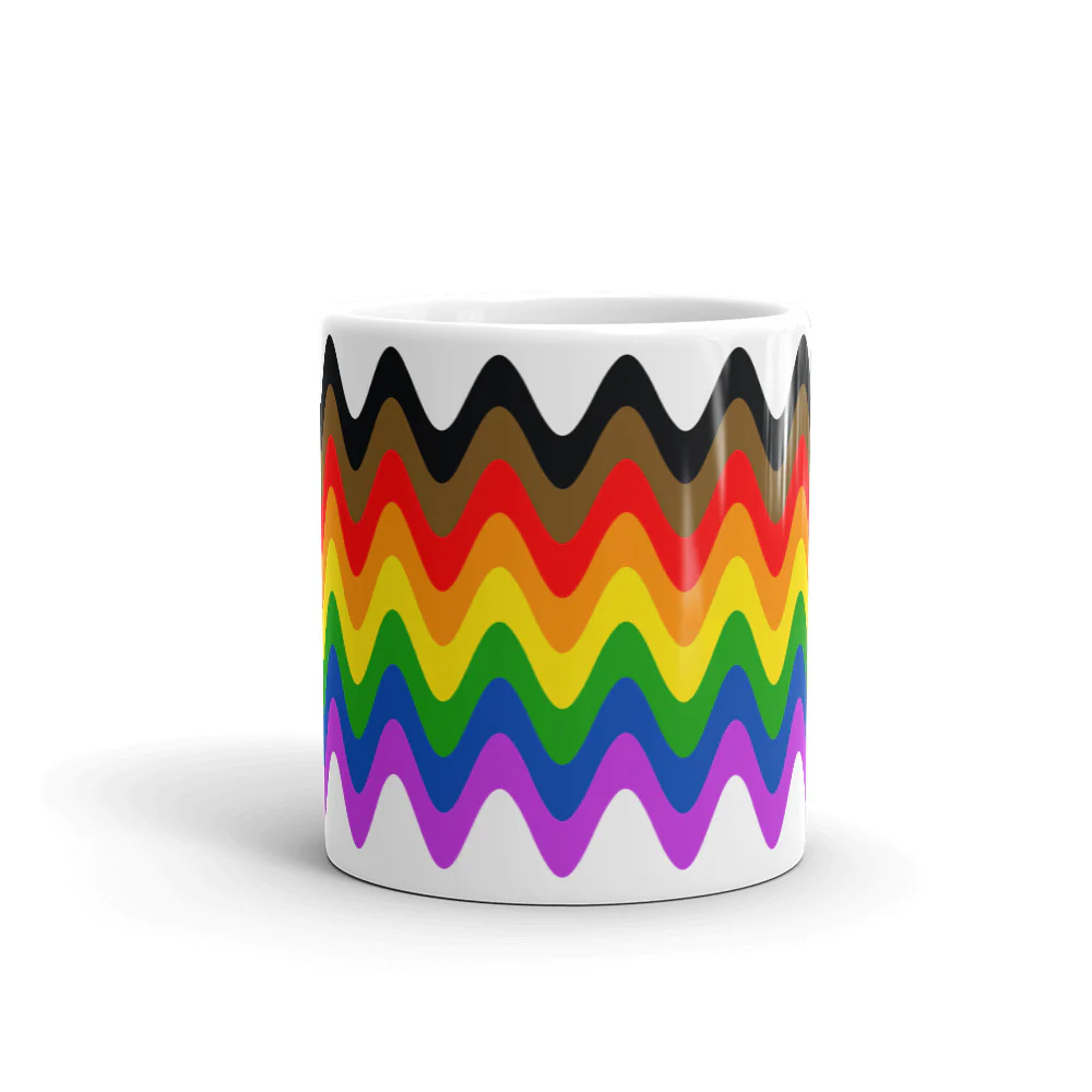Philadephia POC Rainbow Pride Flag Mug - Image 3
