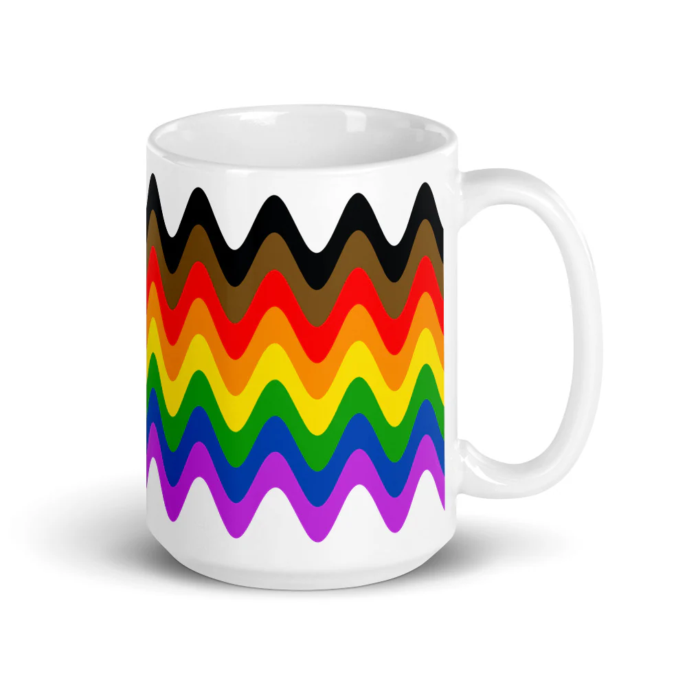 Philadephia POC Rainbow Pride Flag Mug - Image 4