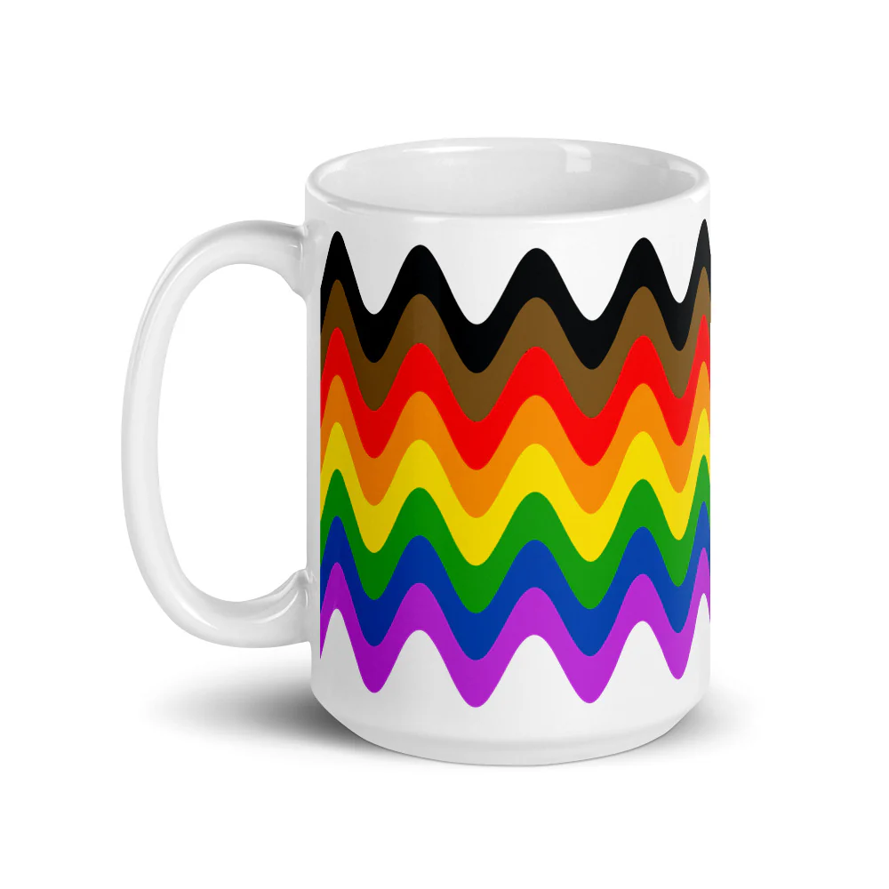Philadephia POC Rainbow Pride Flag Mug - Image 5