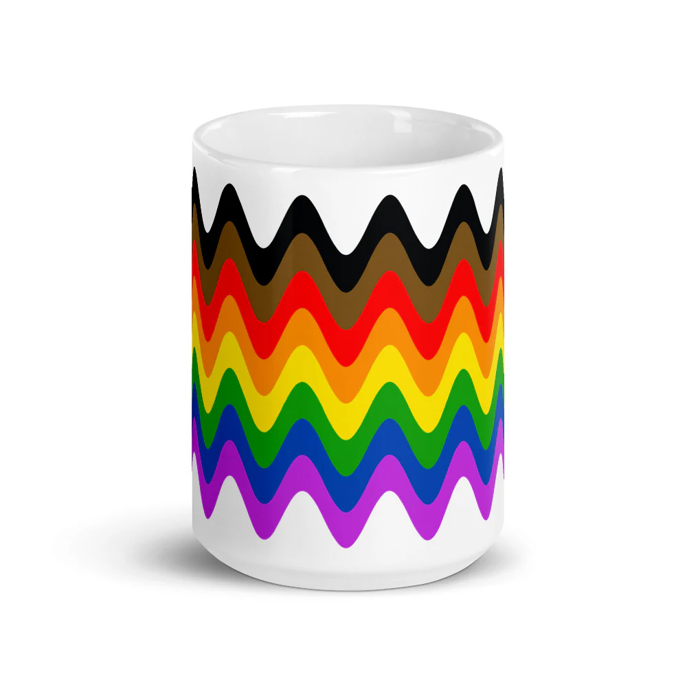 Philadephia POC Rainbow Pride Flag Mug - Image 6