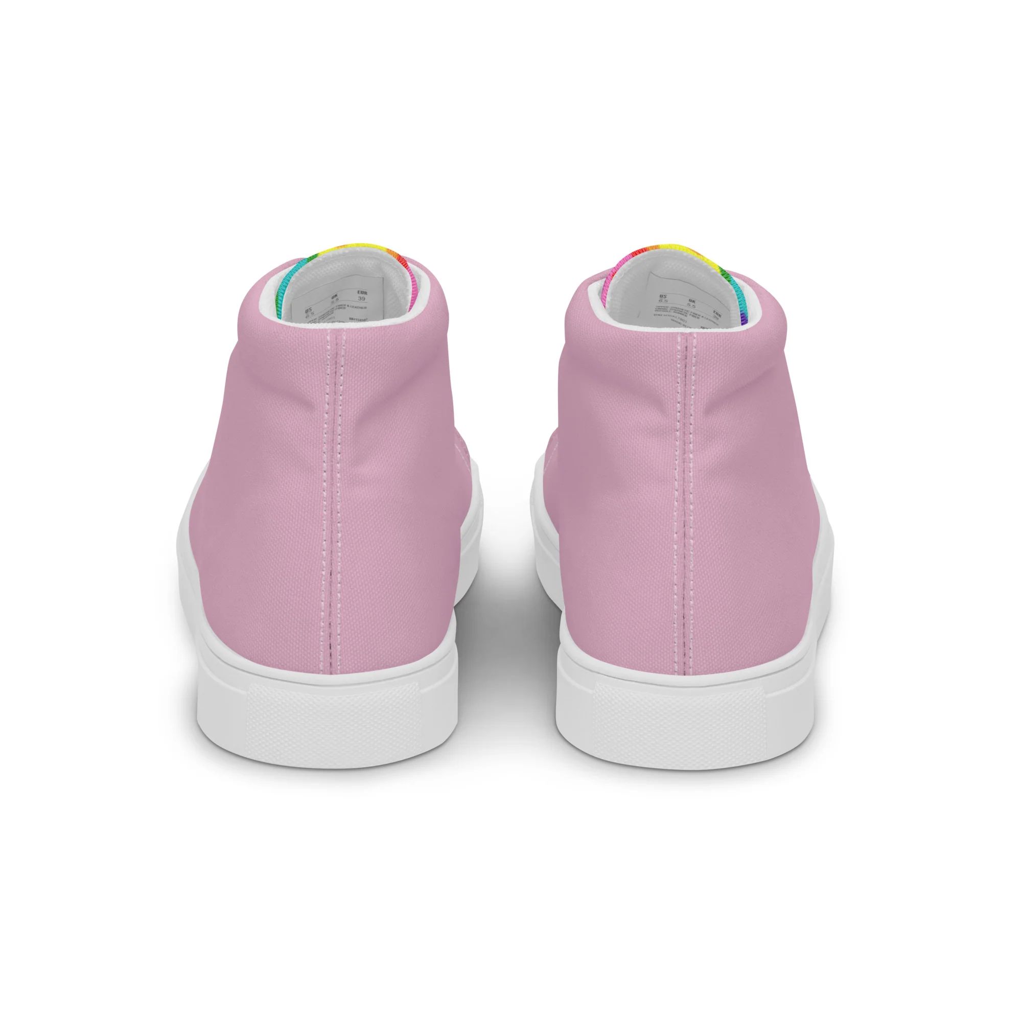 Pink and Original Pride Flag High Top Trainers (male sizes) - Image 10