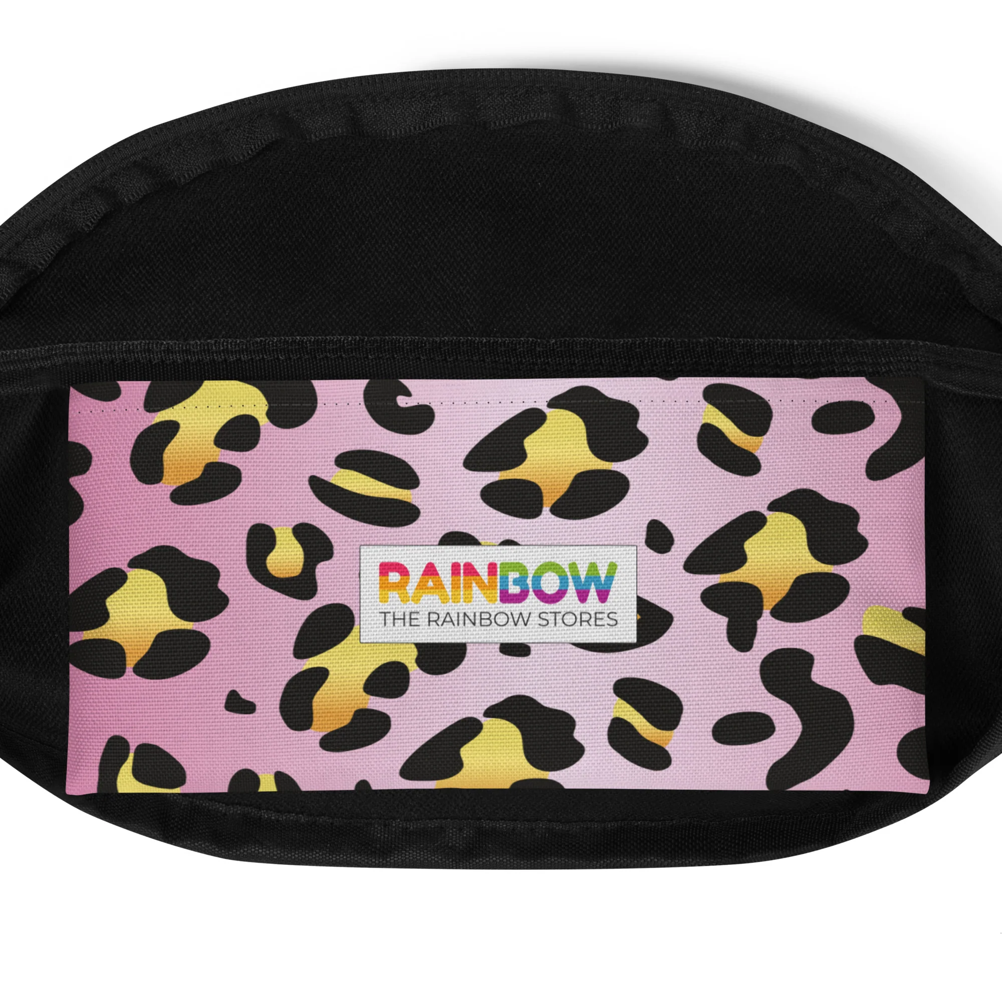 Pink Leopard Print Fanny Pack/Bum Bag with Rainbow Flag - Image 6
