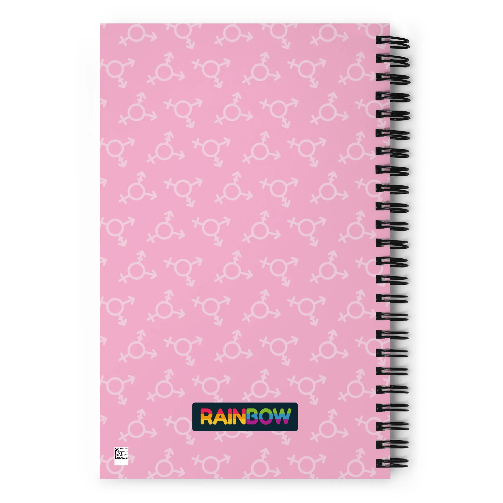 Pink Trans Symbol Pattern Spiral Notebook - Image 7