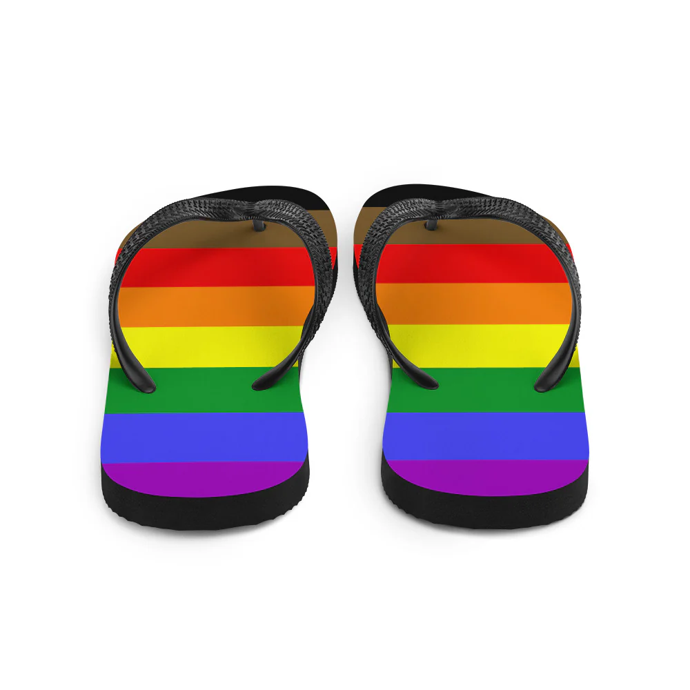 POC Inclusive Rainbow Pride Flag Flip-Flops - Image 3
