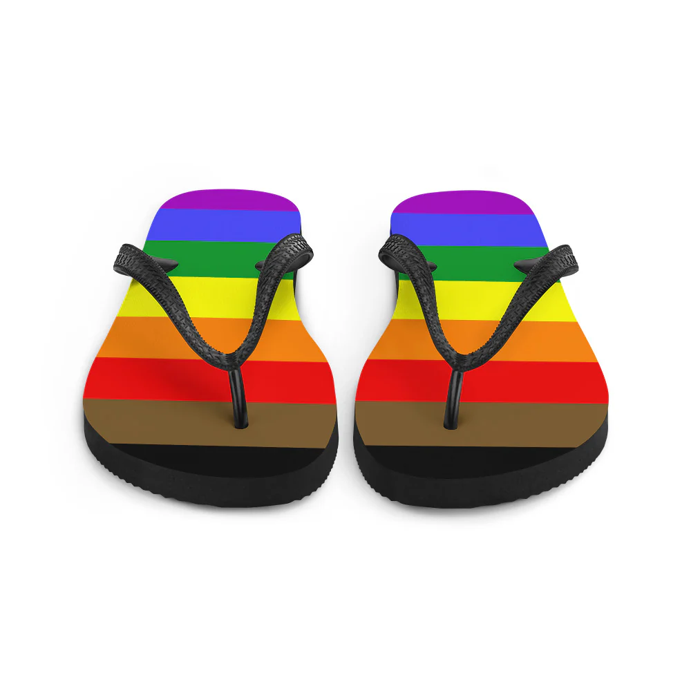 POC Inclusive Rainbow Pride Flag Flip-Flops - Image 4
