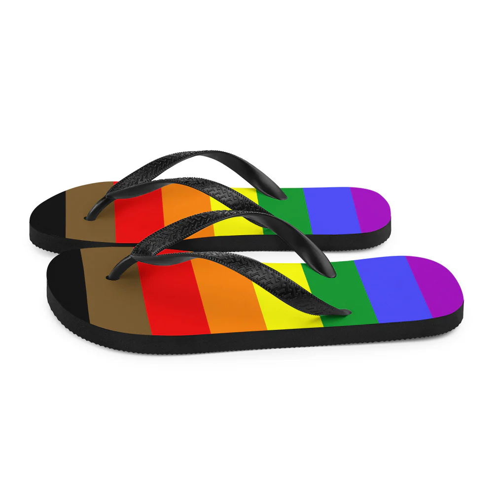 POC Inclusive Rainbow Pride Flag Flip-Flops - Image 5