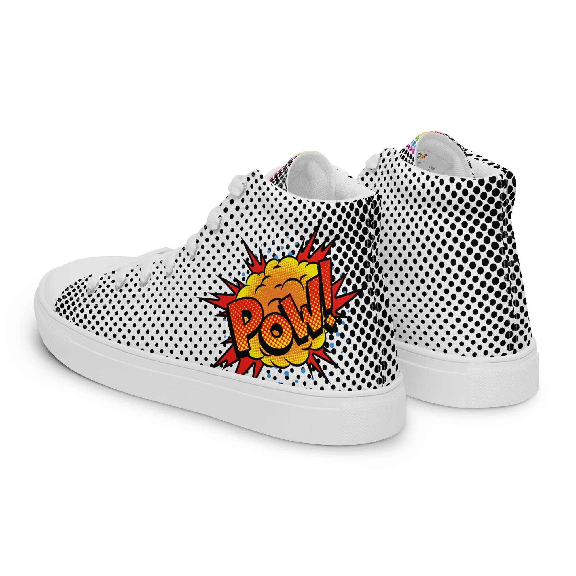 Pow! Pop Art High Top Trainers (female sizes) - Image 8