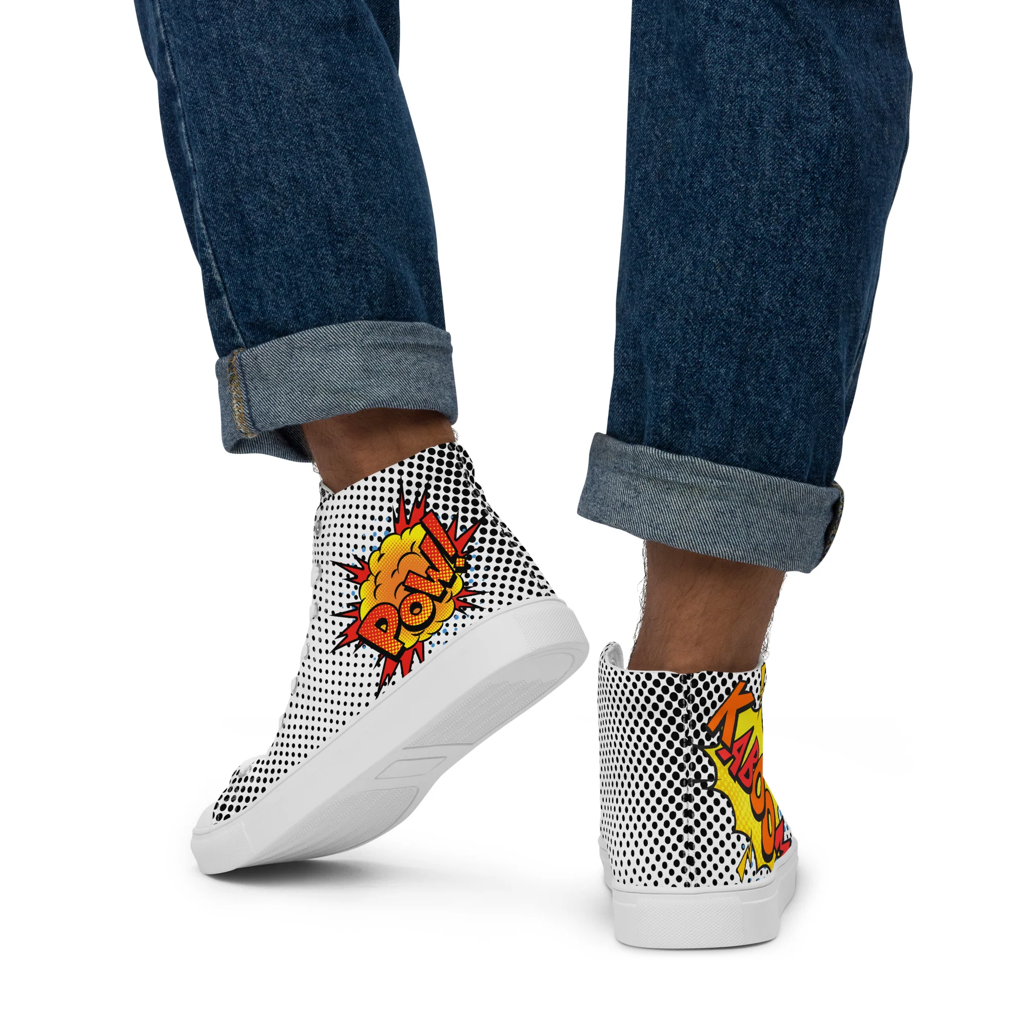 Pow! Pop Art High Top Trainers (male sizes) - Image 3