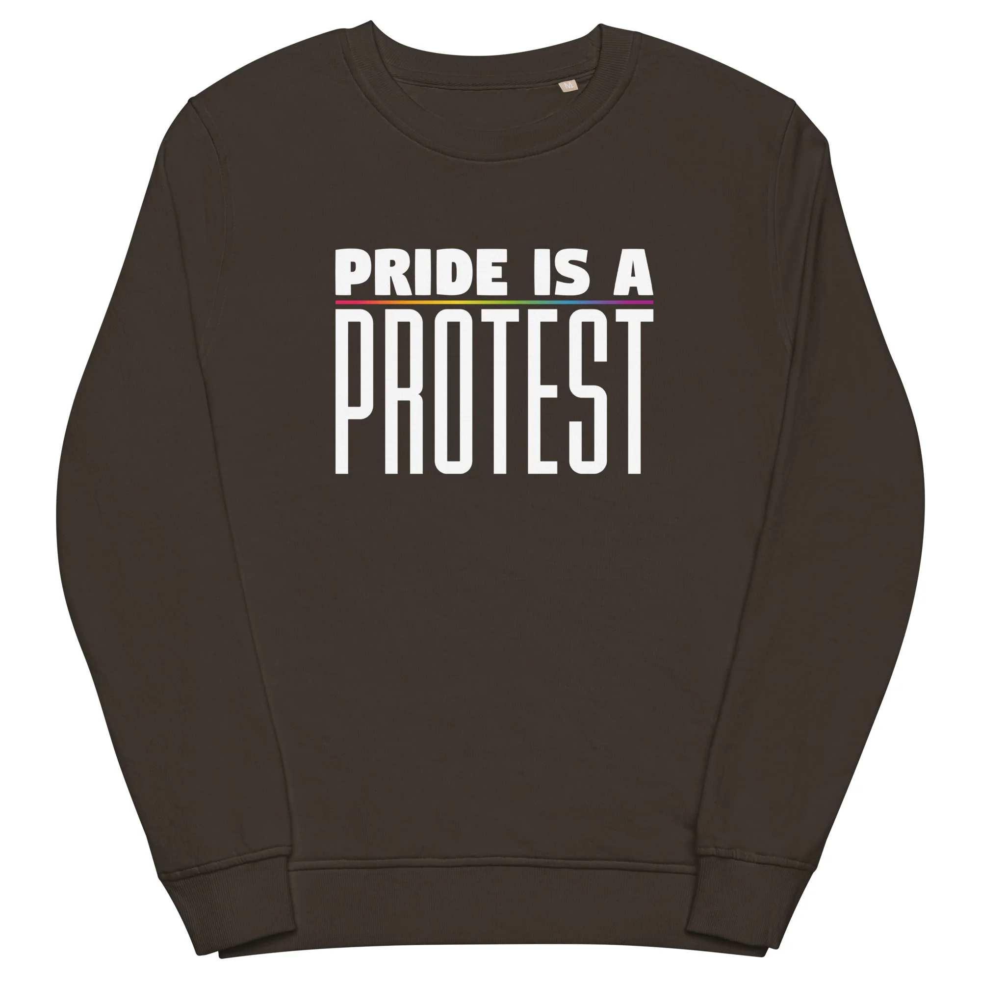 Pride Is A Protest Organic Sweatshirt - Image 3