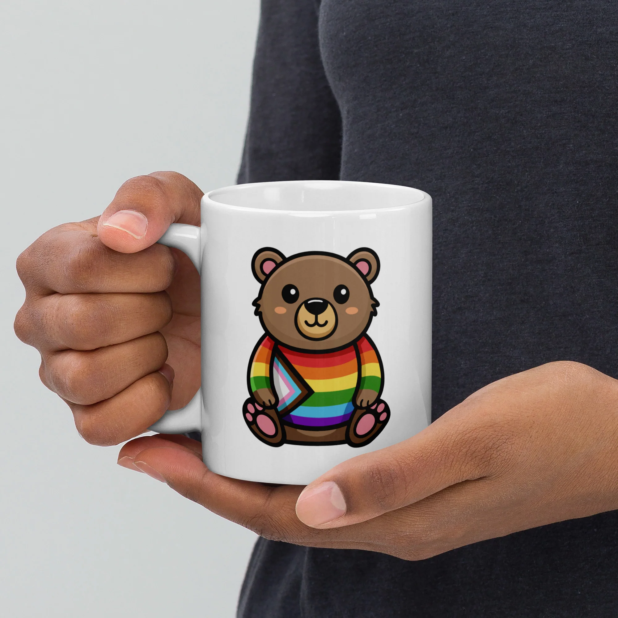 Progress Pride Bear Mug - Image 2
