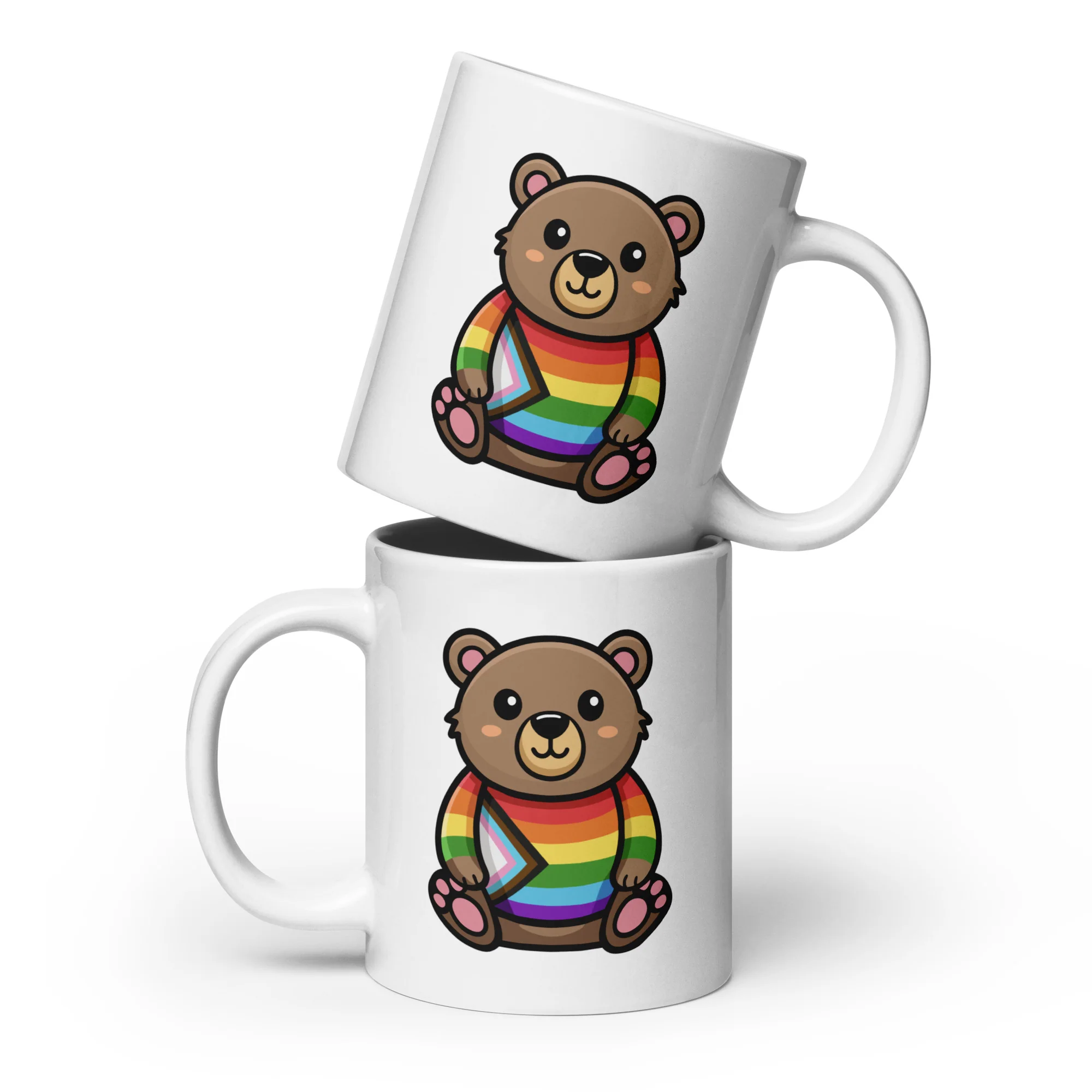 Progress Pride Bear Mug - Image 3